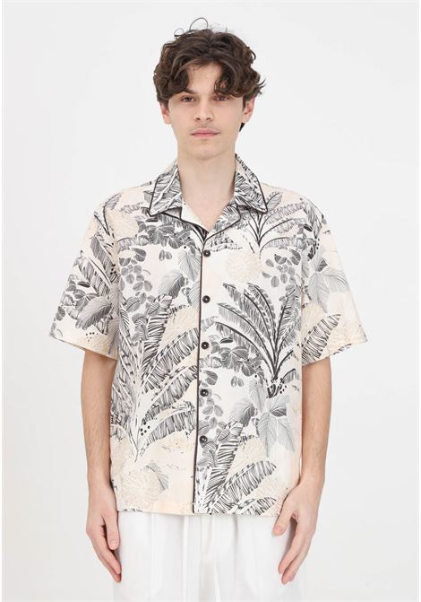 Camicia da uomo fantasia tropicale con foglie IM BRIAN | CA28940028
